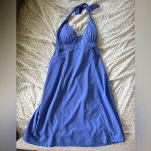 Athleta Periwinkle Halter Dress size 4 tall